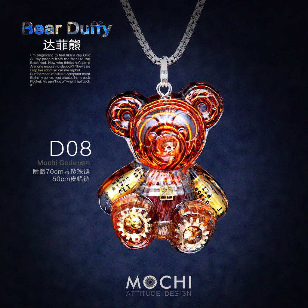 Creative Cyberpunk Duffy Bear Couple Necklace Sweatshirt Pendant - MERGE.DAY.1.FREESTYLE
