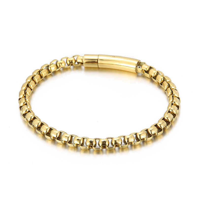Stainless steel square pearl bracelet - MERGE.DAY.1.FREESTYLE