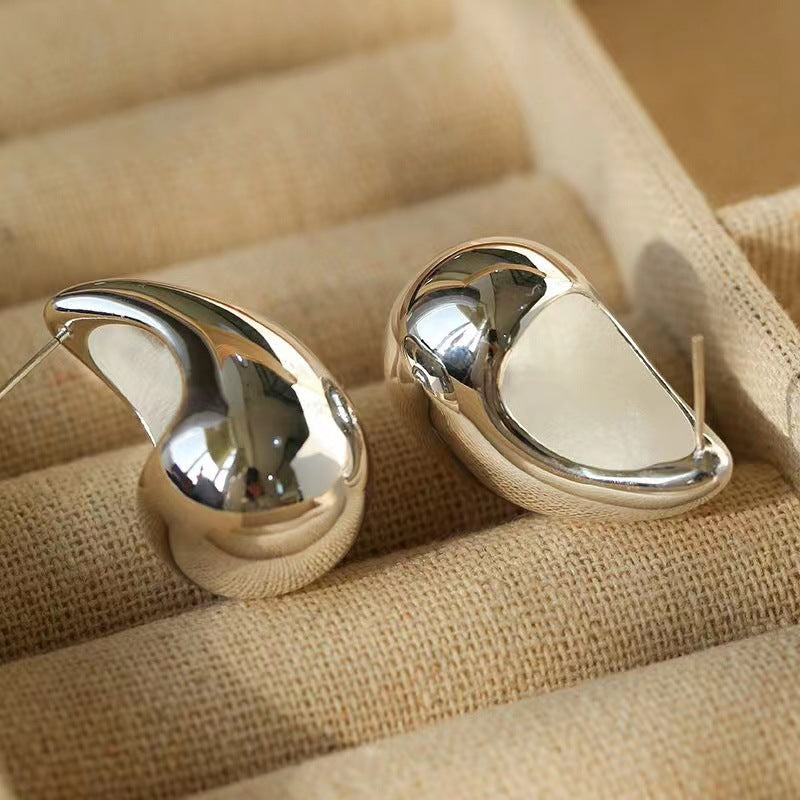 18K Gold Water Drop Earrings Simple Personality Ear Jewelry - MERGE.DAY.1.FREESTYLE