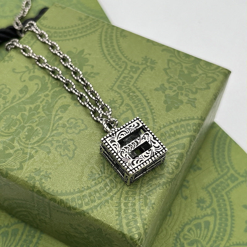 Double G necklace elf couple pendant - MERGE.DAY.1.FREESTYLE