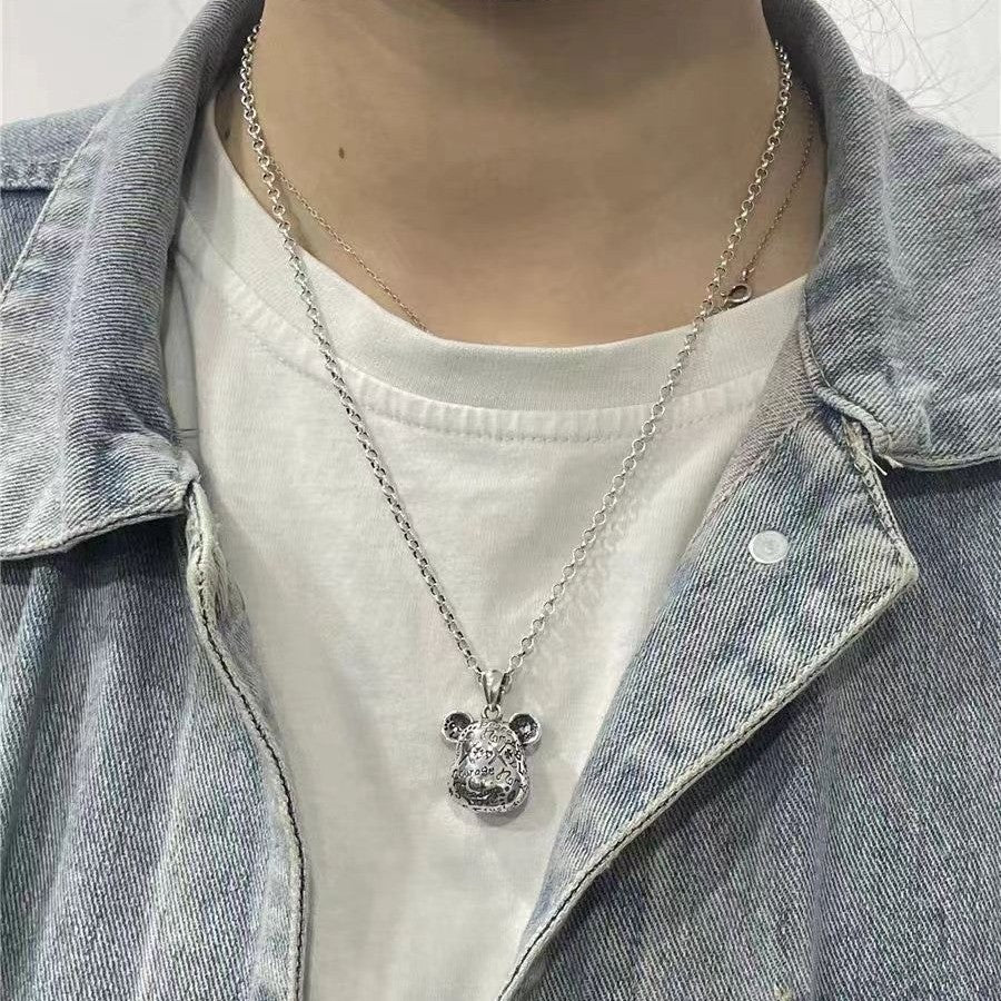 Retro Cute violent bear necklace - MERGE.DAY.1.FREESTYLE