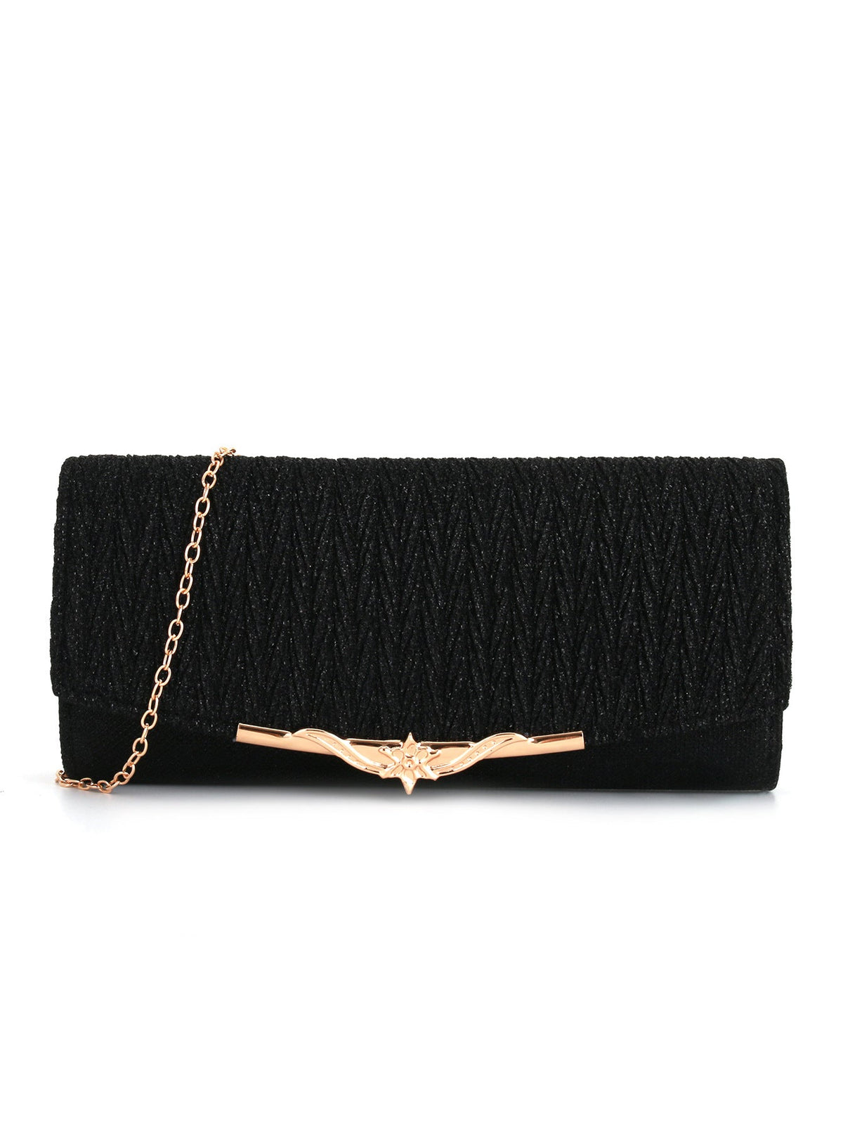 Metal veil pleated Clutch bag evening bag - MERGE.DAY.1.FREESTYLE