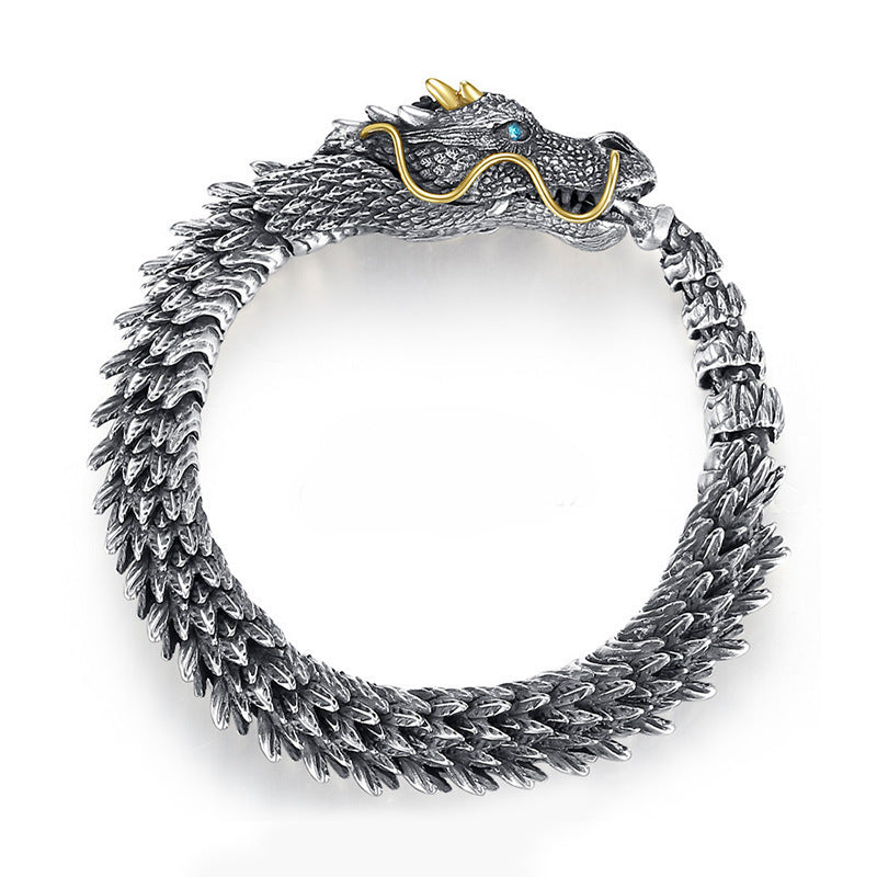 Retro and domineering black dragon bone bracelet - MERGE.DAY.1.FREESTYLE