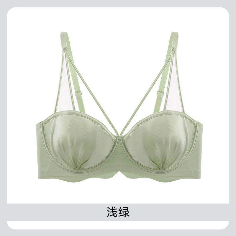 Thin Bra for Women with Large Busts, Designed for Smaller Busts, Featuring Soft Underwire for Lift and Shaping, Seamless Bra for Side Support and Minimizing Appearance of Large Busts