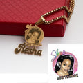 Customized photo name necklace logo letter necklace - MERGE.DAY.1.FREESTYLE