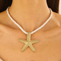 starfish necklace beach summer holiday earrings necklace - MERGE.DAY.1.FREESTYLE