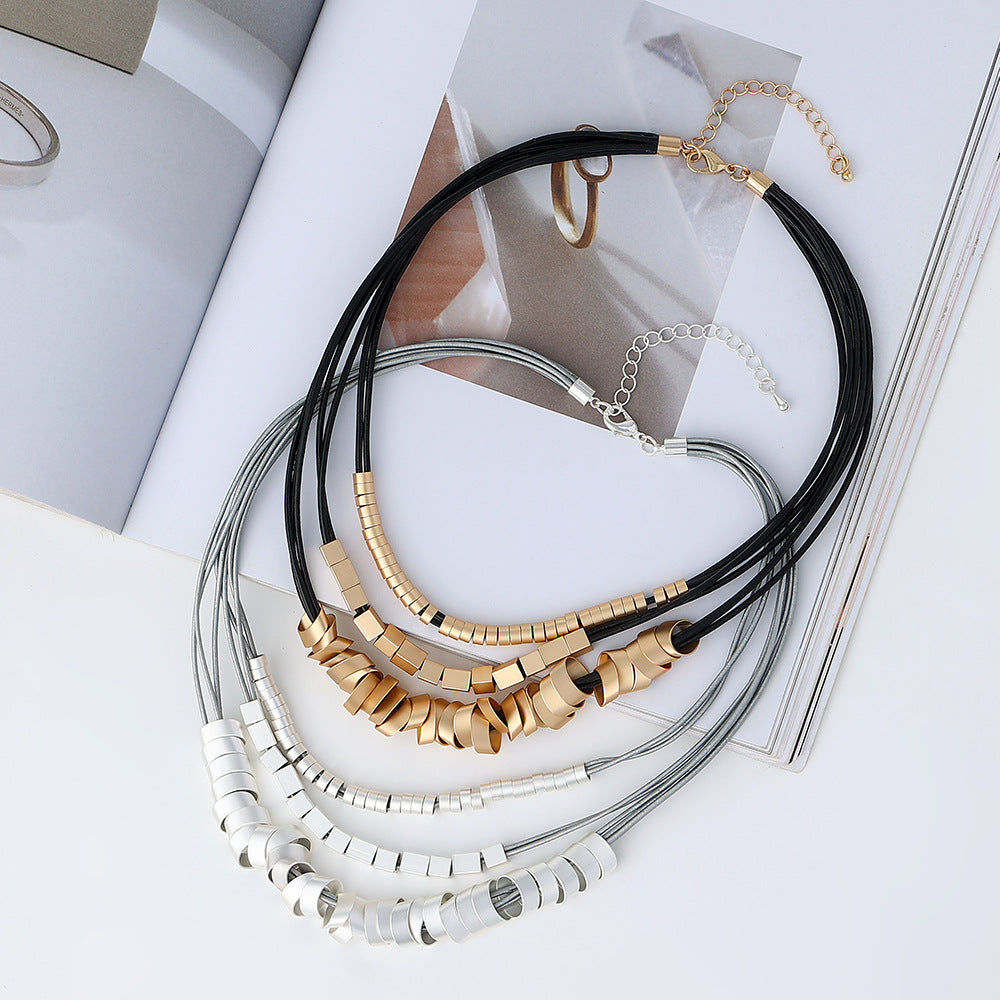 thnic Multi-Layer Clavicle Necklace - MERGE.DAY.1.FREESTYLE