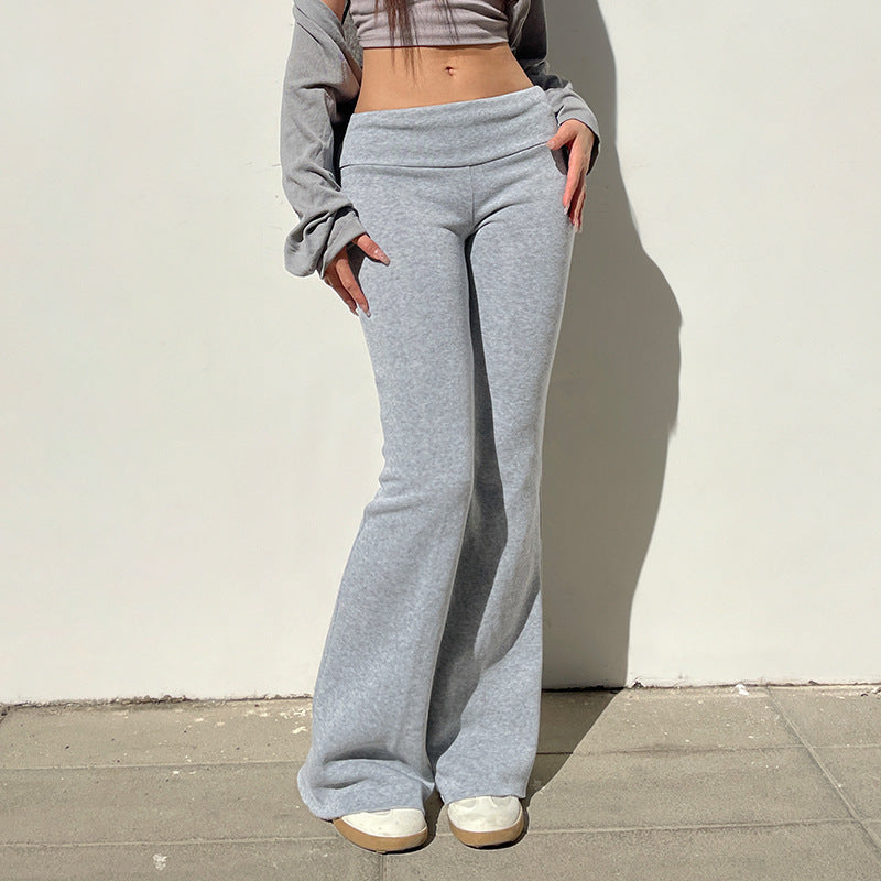 Low Rise Pants Women Slim Fitness Leggings Sweatpants - MERGE.DAY.1.FREESTYLE