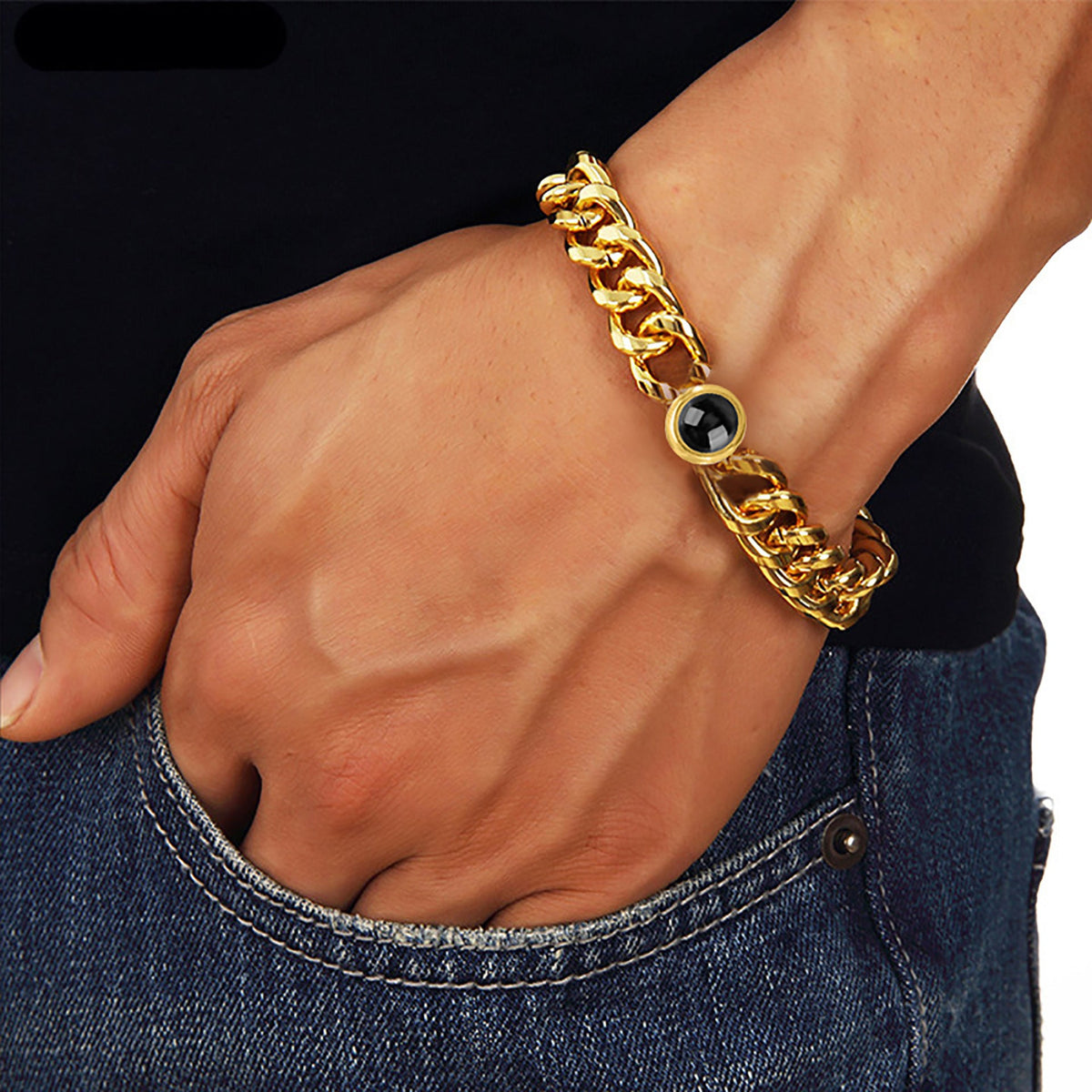 Color projection Cuban bracelet - MERGE.DAY.1.FREESTYLE