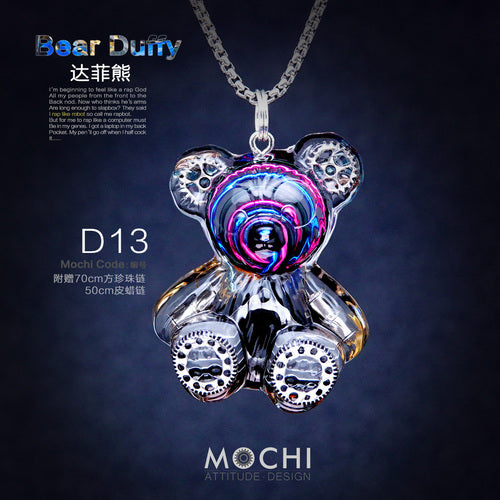 Creative Cyberpunk Duffy Bear Couple Necklace Sweatshirt Pendant - MERGE.DAY.1.FREESTYLE