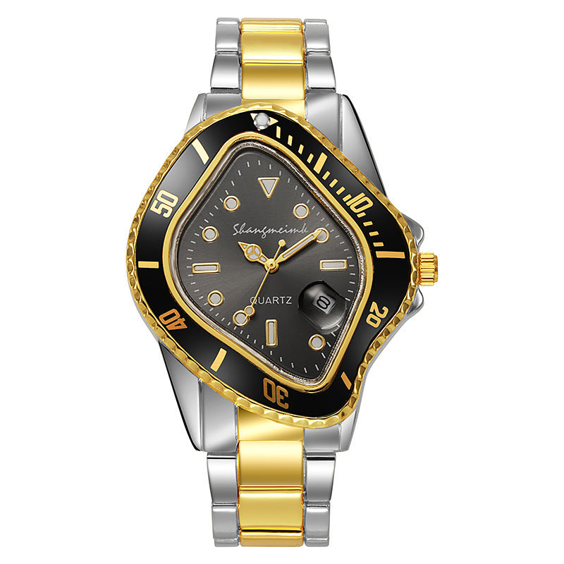Twisted Submariner Set Alloy Steel Band Waterproof Casual Watch - MERGE.DAY.1.FREESTYLE