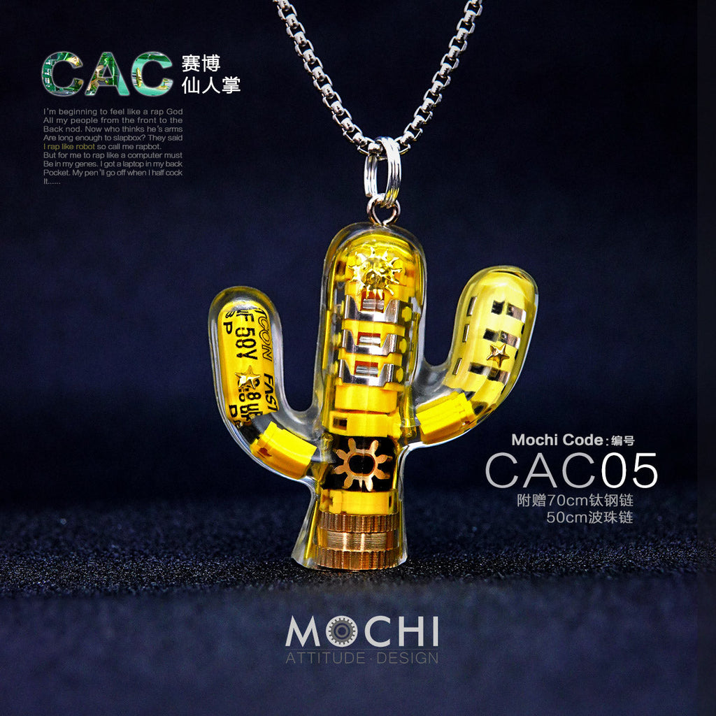 Original Cactus Necklace Delicate Cyberpunk Clavicle Chain - MERGE.DAY.1.FREESTYLE