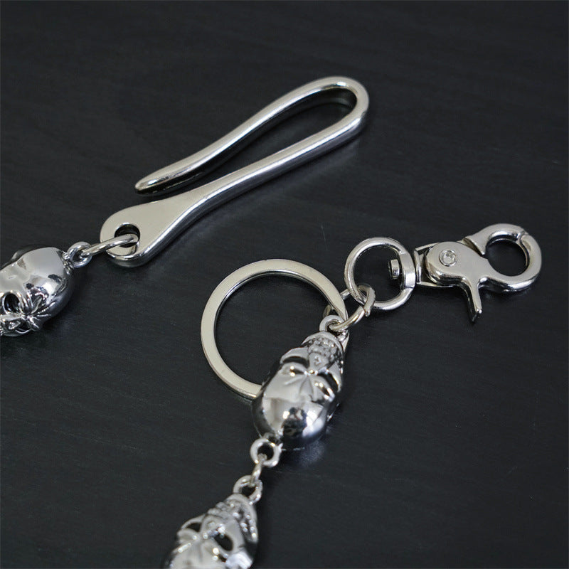 Punk metal big ghost head hip-hop pants chain - MERGE.DAY.1.FREESTYLE