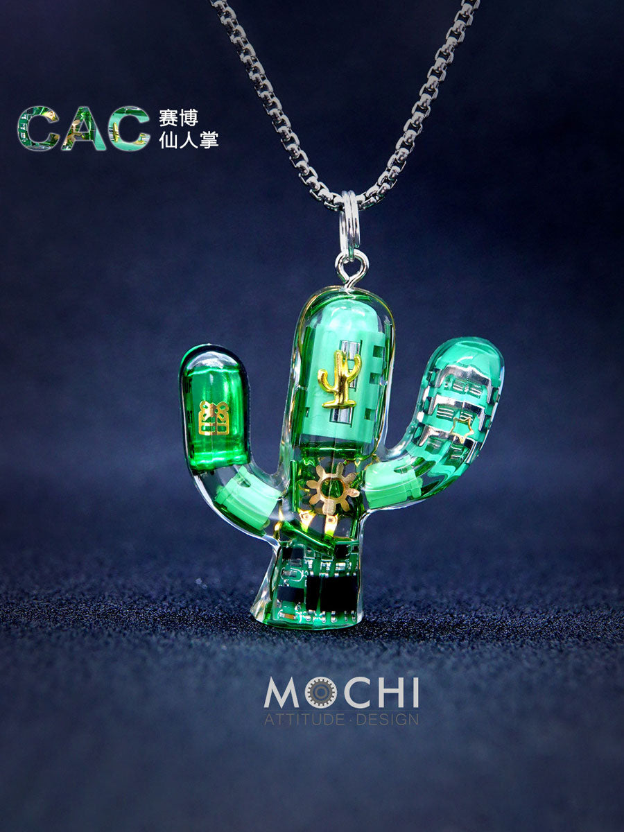Original Cactus Necklace Delicate Cyberpunk Clavicle Chain - MERGE.DAY.1.FREESTYLE
