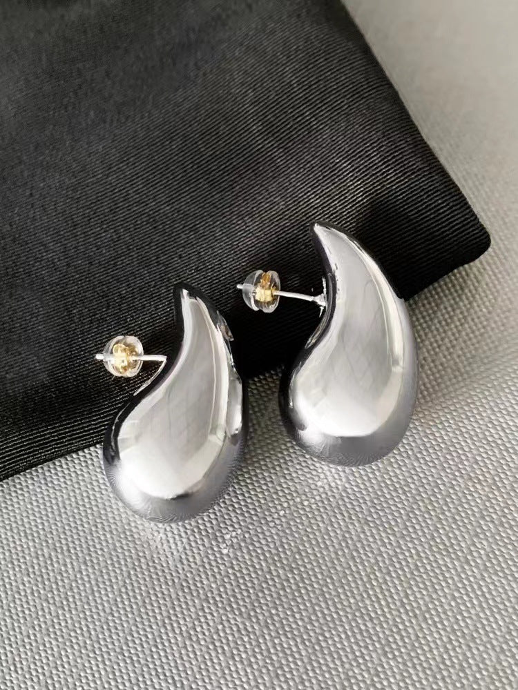 18K Gold Water Drop Earrings Simple Personality Ear Jewelry - MERGE.DAY.1.FREESTYLE