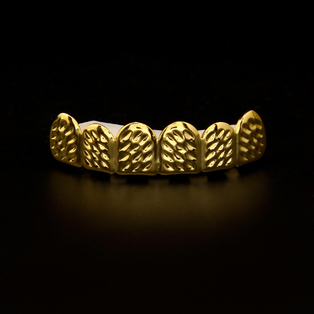 Hip-hop polished braces with gold electroplating - MERGE.DAY.1.FREESTYLE