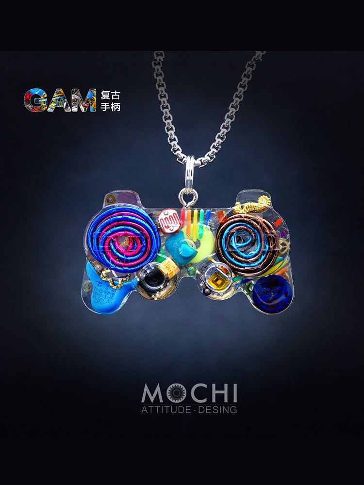 Original Cyberpunk Retro Industrial Wind Necklace Hip Hop Gamepad Pendant - MERGE.DAY.1.FREESTYLE