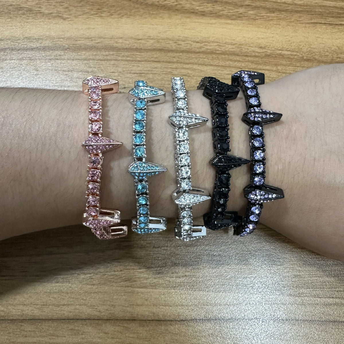 diamond tennis chain Black Panther bracelet - MERGE.DAY.1.FREESTYLE