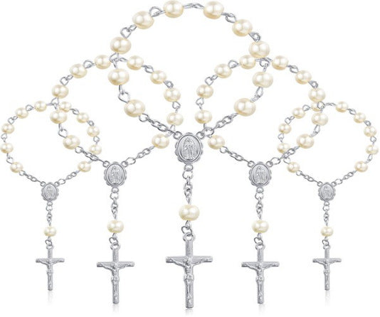 rosary love angel wings bracelet - MERGE.DAY.1.FREESTYLE