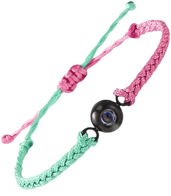 Hand-woven customized color picture personal color photo bracelet - MERGE.DAY.1.FREESTYLE