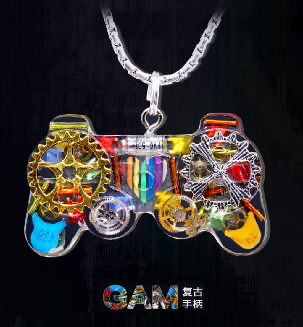 Original Cyberpunk Retro Industrial Wind Necklace Hip Hop Gamepad Pendant - MERGE.DAY.1.FREESTYLE