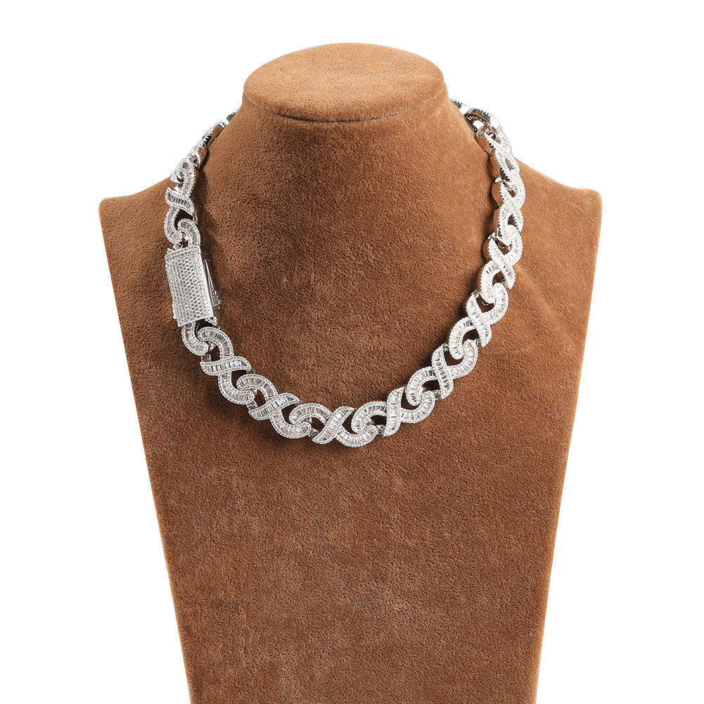 15mm Diamond Geometric Infinity Cuban Chain - MERGE.DAY.1.FREESTYLE