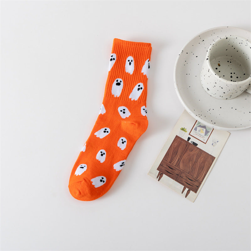 Halloween ghost middle-tube socks - MERGE.DAY.1.FREESTYLE