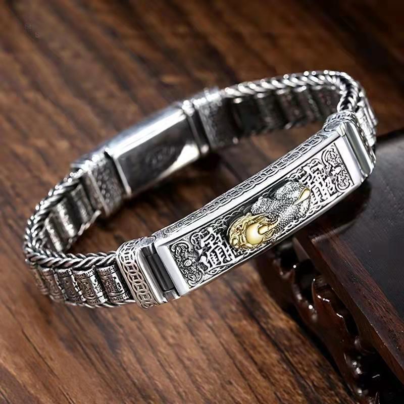 Brave troops silver rotating bead bracelet - MERGE.DAY.1.FREESTYLE