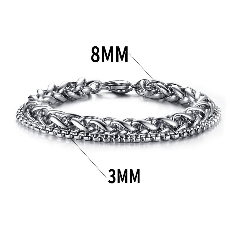 Stainless steel combination bracelet - MERGE.DAY.1.FREESTYLE