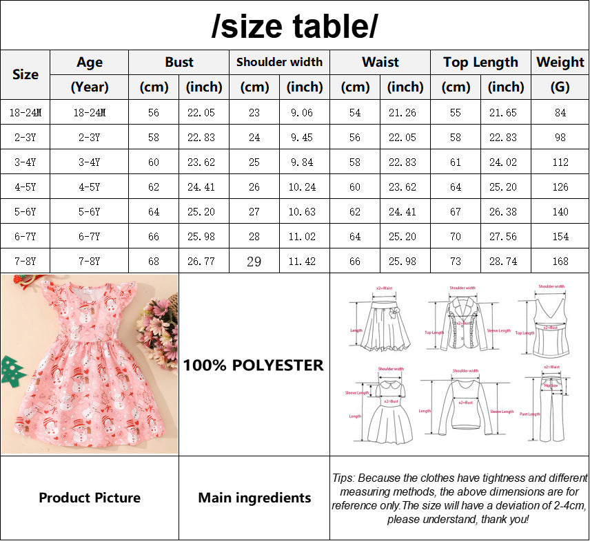Halloween Christmas children's clothing print dresses - MERGE.DAY.1.FREESTYLE