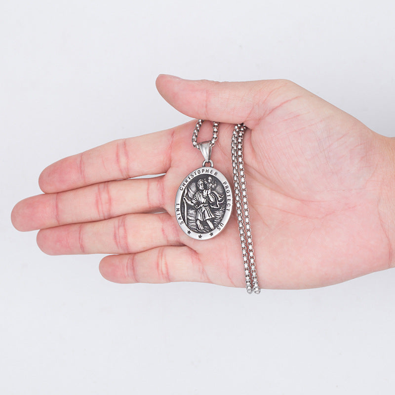 st christopher necklace - MERGE.DAY.1.FREESTYLE