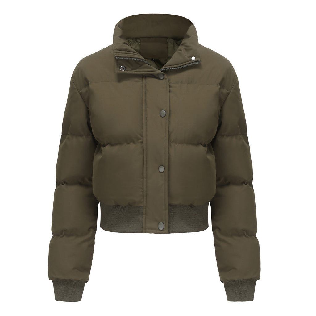 Autumn and winter women's short long-sleeved turtleneck warm jacket - MERGE.DAY.1.FREESTYLE