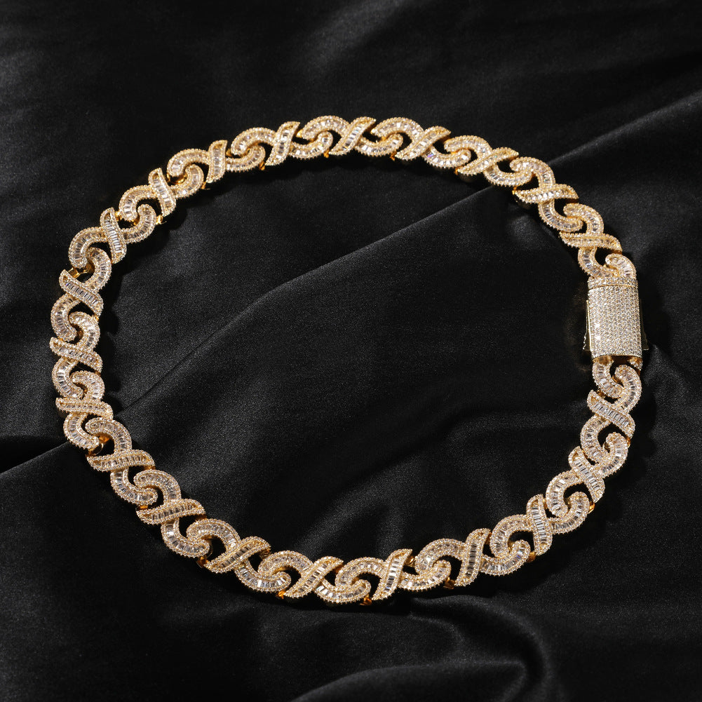 15mm Diamond Geometric Infinity Cuban Chain - MERGE.DAY.1.FREESTYLE