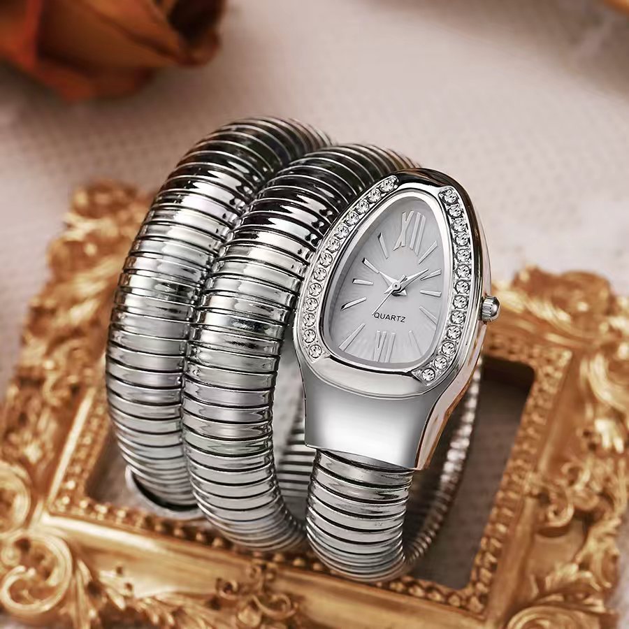 Snake-shaped watch, fashionable women's bracelet watch - MERGE.DAY.1.FREESTYLE