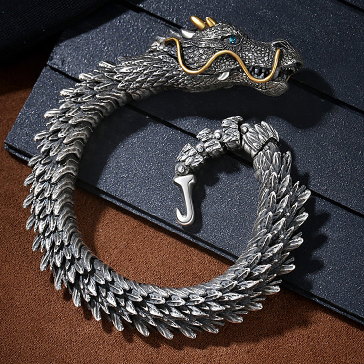 Retro and domineering black dragon bone bracelet - MERGE.DAY.1.FREESTYLE
