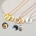 Personalized Engraved 3 Pet Photos Necklace with Name - MERGE.DAY.1.FREESTYLE
