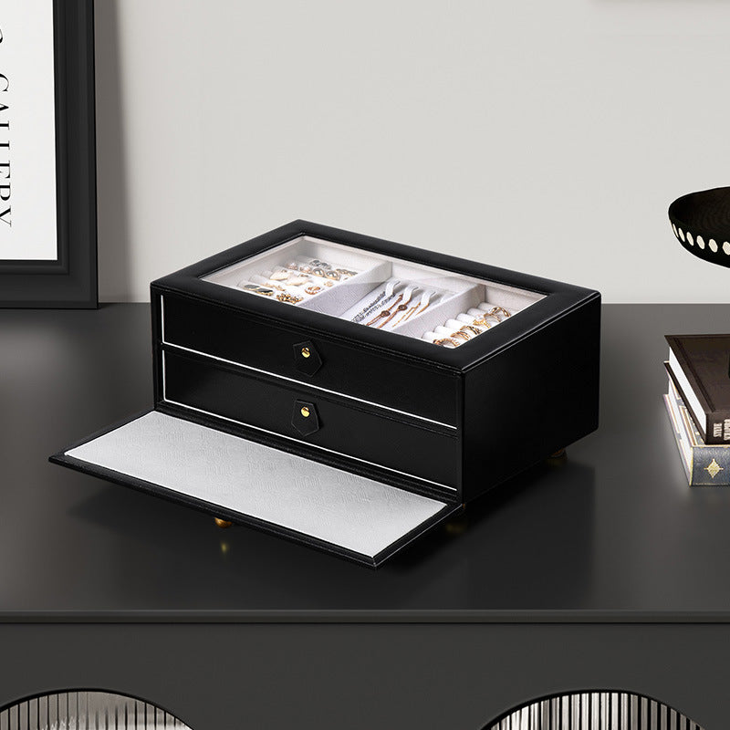European and American high-end flip three-layer jewelry box - MERGE.DAY.1.FREESTYLE