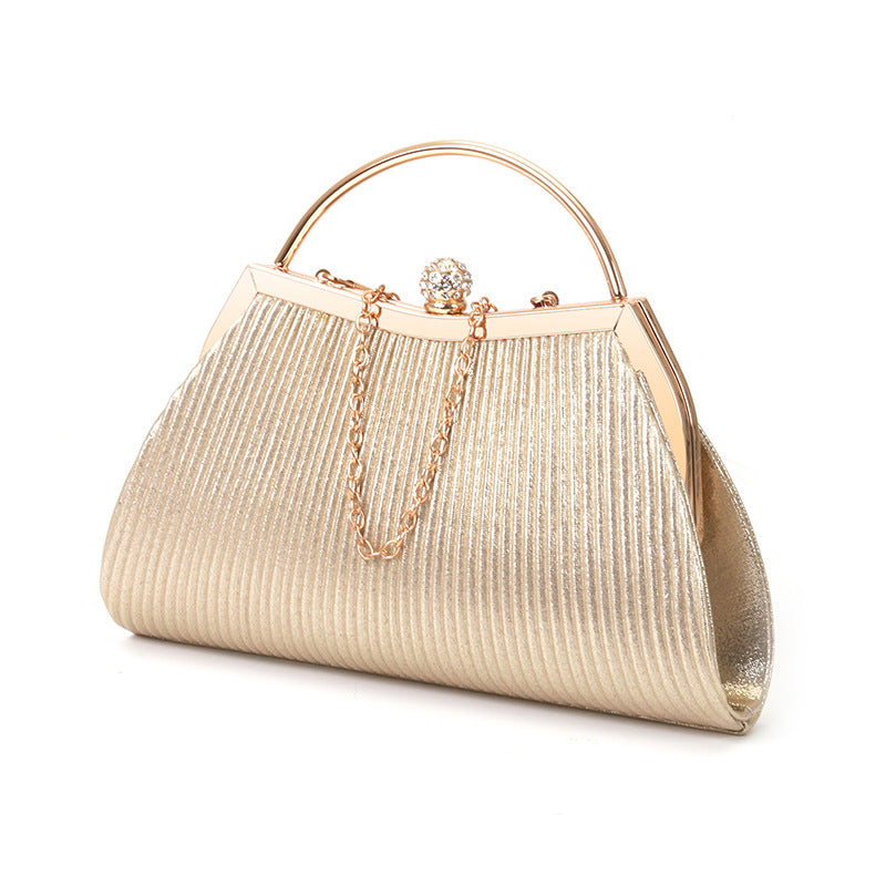 folded metal diamond-studded handbag wedding clutch bag - MERGE.DAY.1.FREESTYLE