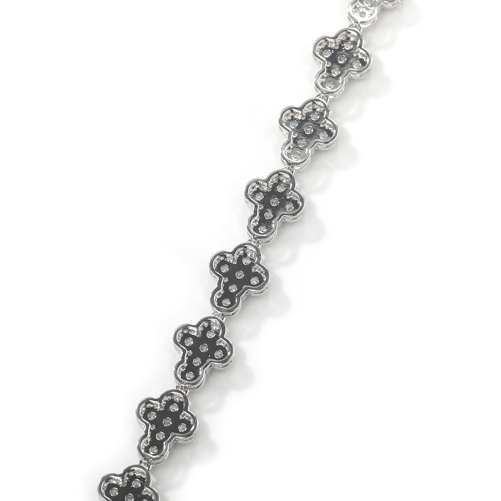 diamond necklace cross moissanite chain - MERGE.DAY.1.FREESTYLE