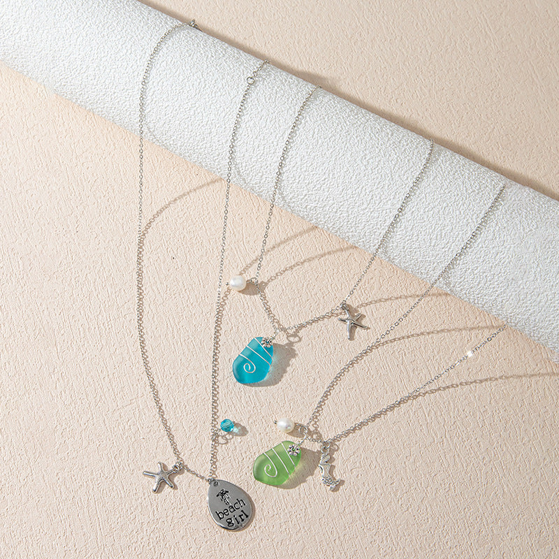 sea glass necklace - MERGE.DAY.1.FREESTYLE