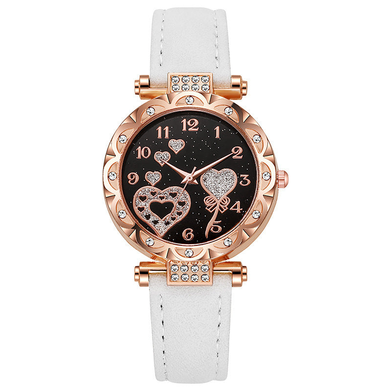Simple leather strap quartz watch for students - MERGE.DAY.1.FREESTYLE