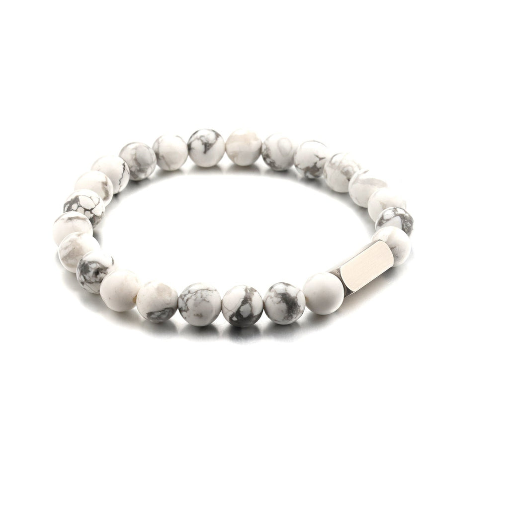 Stainless steel engraved beaded bracelet - MERGE.DAY.1.FREESTYLE