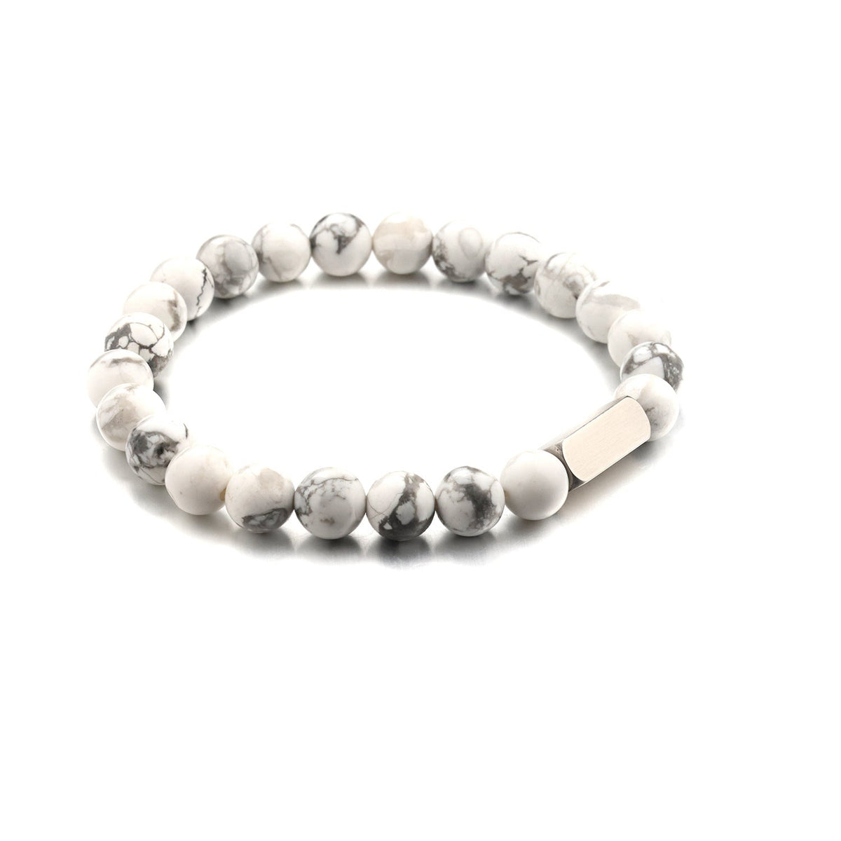 Stainless steel engraved beaded bracelet - MERGE.DAY.1.FREESTYLE