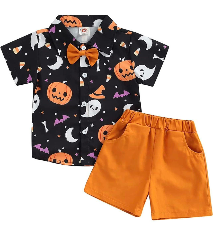 Halloween shirt shorts pumpkin suit - MERGE.DAY.1.FREESTYLE