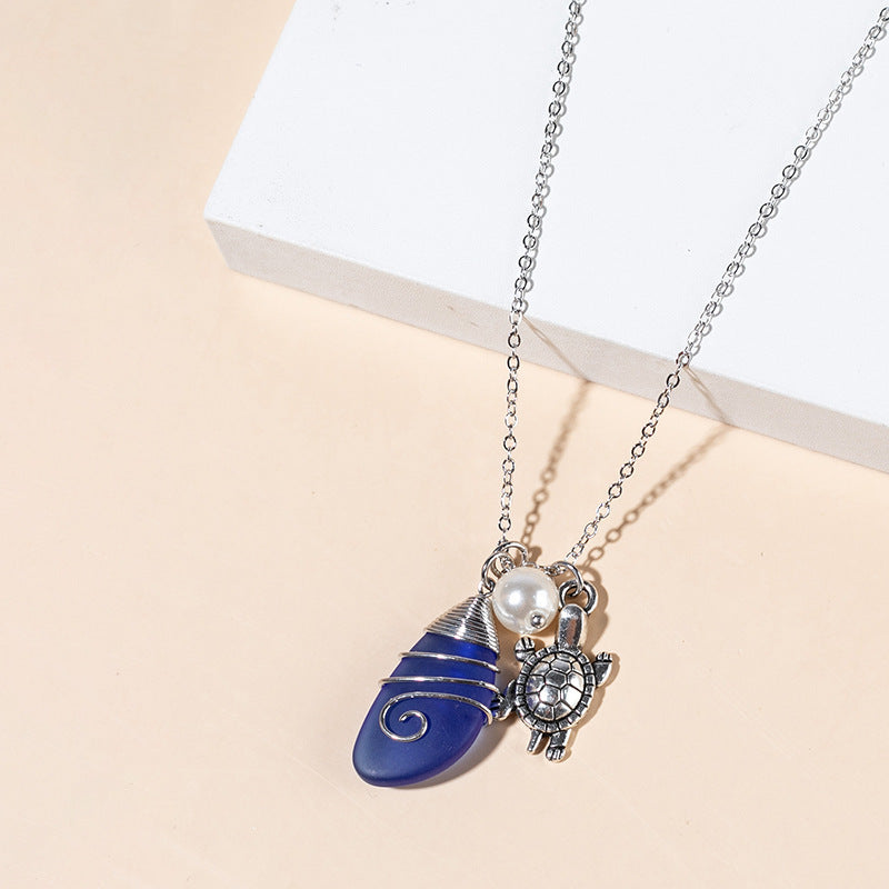 sea glass necklace - MERGE.DAY.1.FREESTYLE
