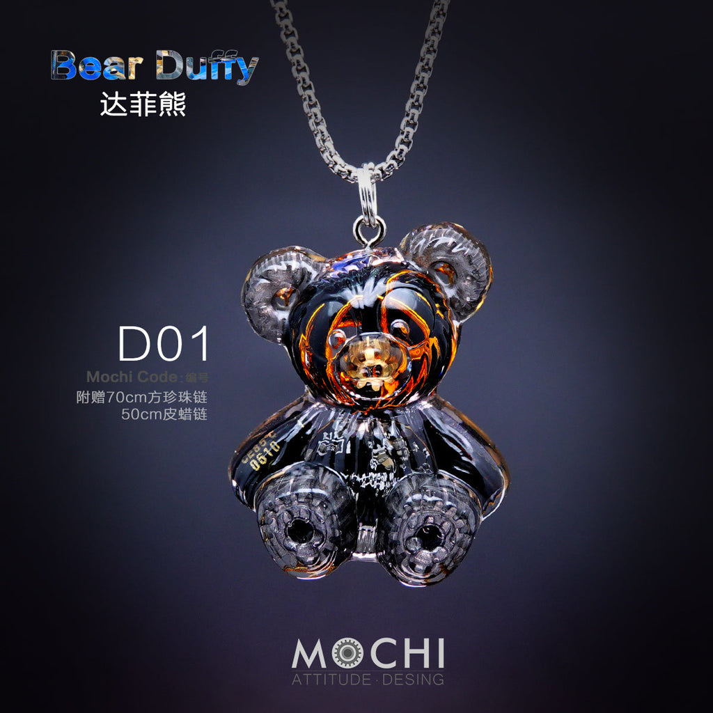 Creative Cyberpunk Duffy Bear Couple Necklace Sweatshirt Pendant - MERGE.DAY.1.FREESTYLE