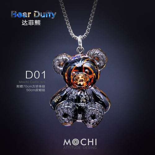 Creative Cyberpunk Duffy Bear Couple Necklace Sweatshirt Pendant - MERGE.DAY.1.FREESTYLE