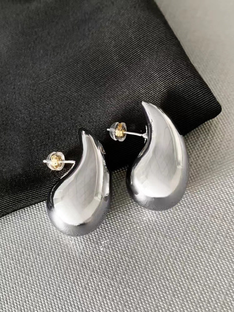 18K Gold Water Drop Earrings Simple Personality Ear Jewelry - MERGE.DAY.1.FREESTYLE