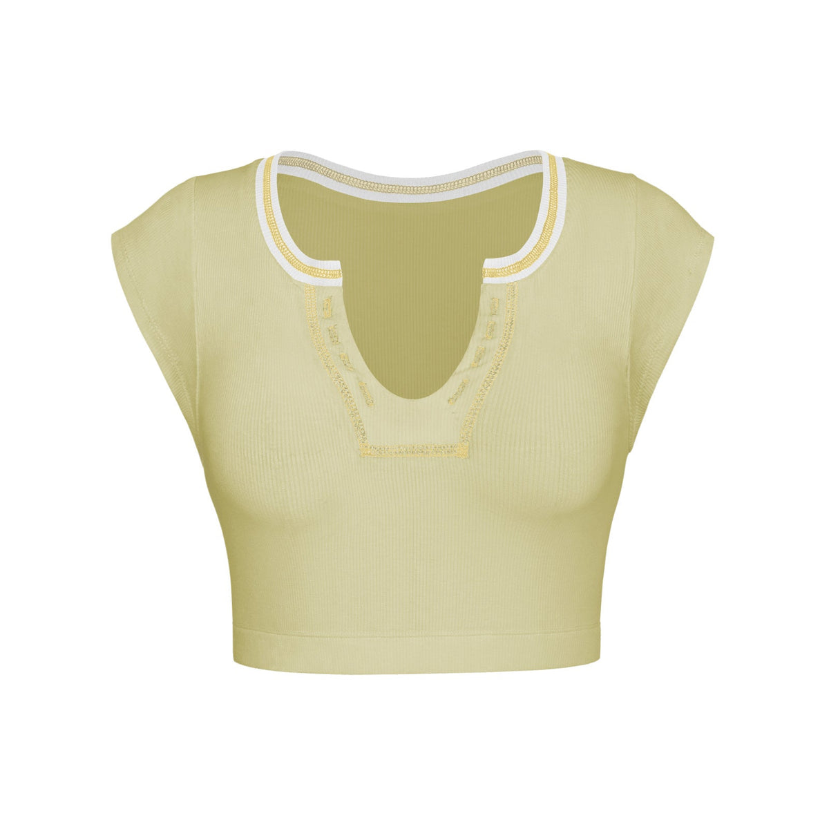 Slim Fit Ultra Short Sexy Spicy Girls Top Knitted Thread T-shirt - MERGE.DAY.1.FREESTYLE