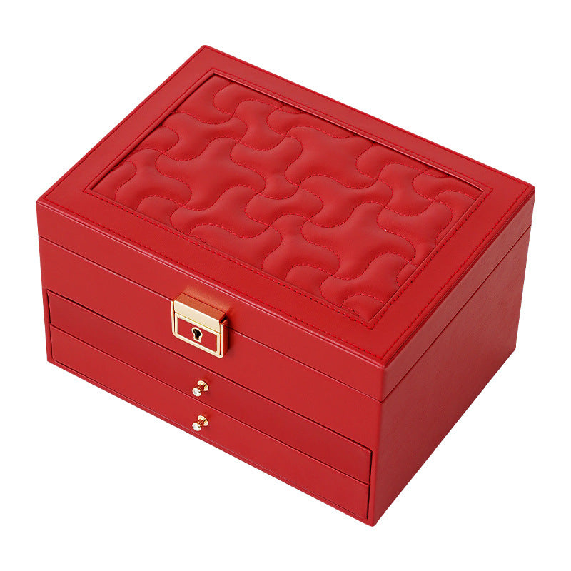 European multi-layer household PU leather jewelry box - MERGE.DAY.1.FREESTYLE